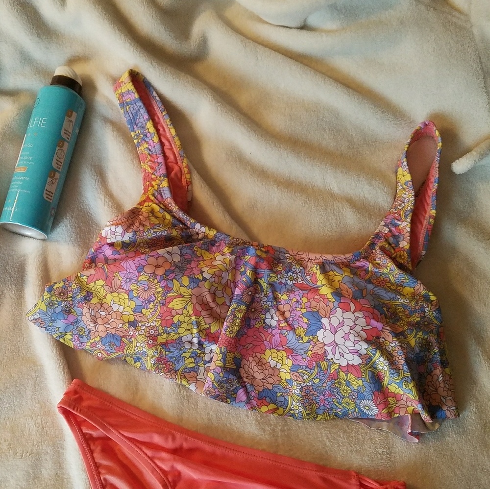 NWT BP ruffled swim top. Cute and pretty.